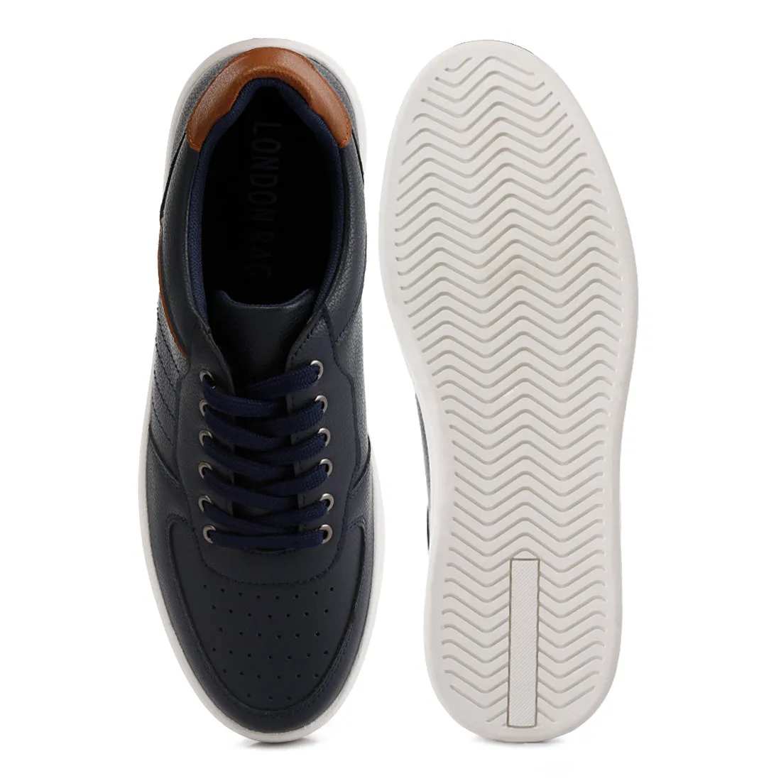 Men's Casual Perforated Detail Sneakers