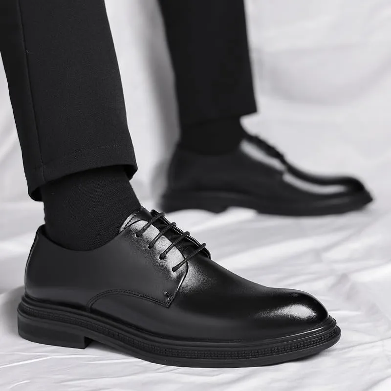 Men's Comfort Retro Dress Shoes Men Patent Leather Lace Up Classic Tuxedo Walking Formal Oxfords Shoes Mens Business Loafers