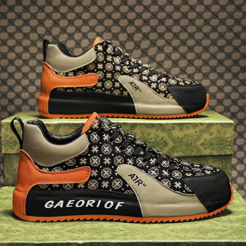 Men's Retro Forrest Gump Board Shoes - Spring/Summer Fashion Versatile Flat Anti-Slip Casual Sports Shoes for Travel & Banquet