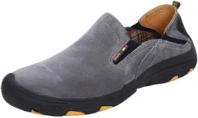 Men's Solid Colour Vintage Slip On Penny Loafer Shoes Comfort Non-Slip Lug Sole Slip-On Dress Shoes