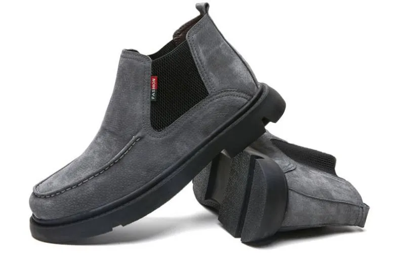 Men's Winter Casual Warm Ankle Boots | Plus Size