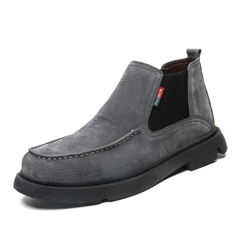 Men's Winter Casual Warm Ankle Boots | Plus Size