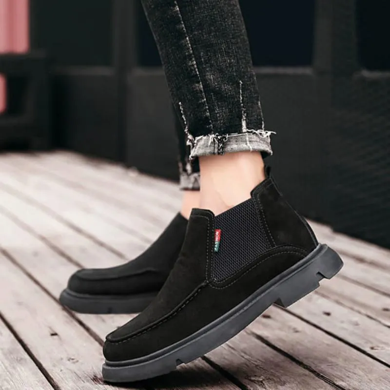 Men's Winter Casual Warm Ankle Boots | Plus Size