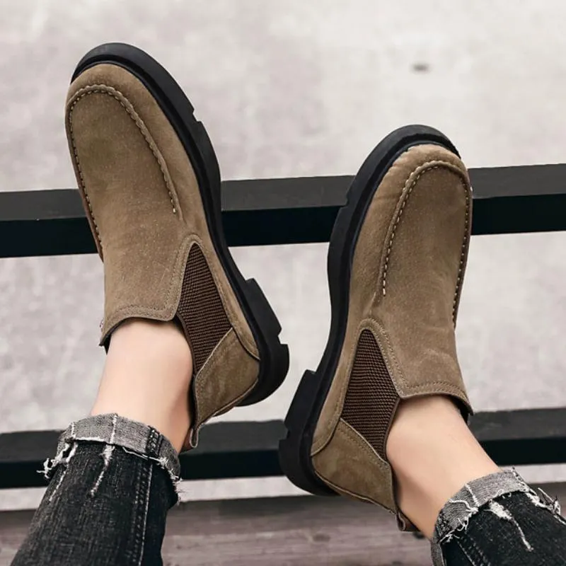 Men's Winter Casual Warm Ankle Boots | Plus Size