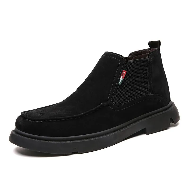 Men's Winter Casual Warm Ankle Boots | Plus Size