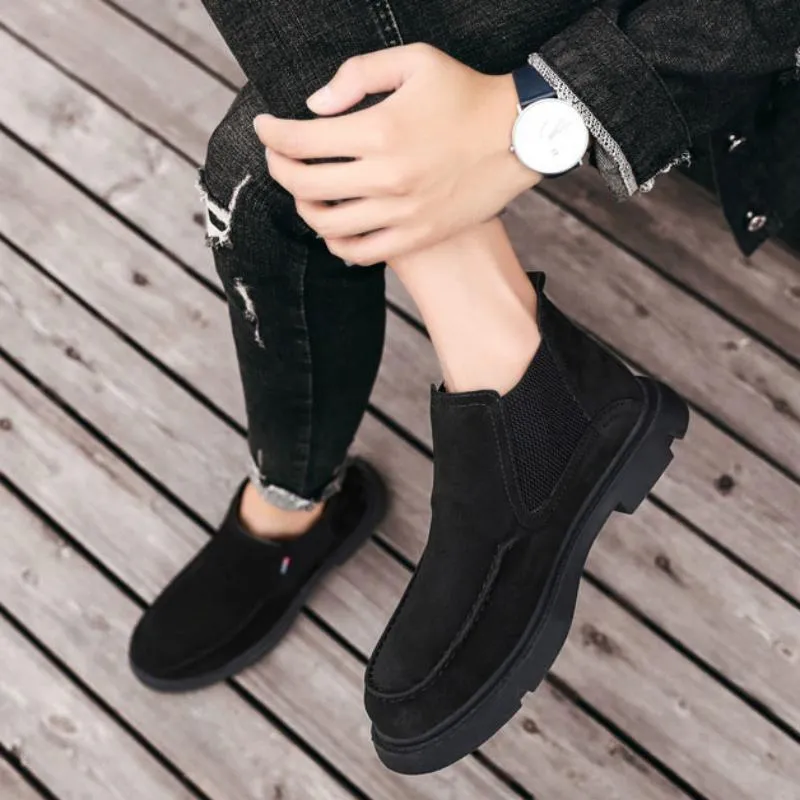 Men's Winter Casual Warm Ankle Boots | Plus Size