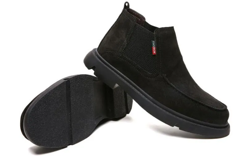 Men's Winter Casual Warm Ankle Boots | Plus Size