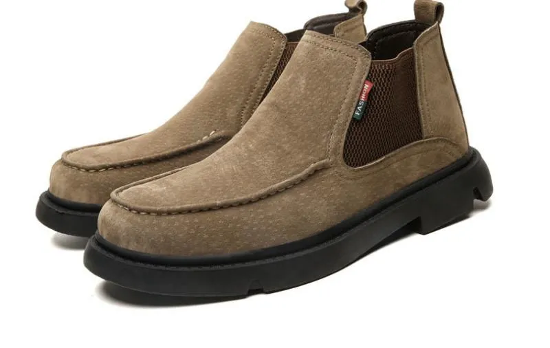 Men's Winter Casual Warm Ankle Boots | Plus Size
