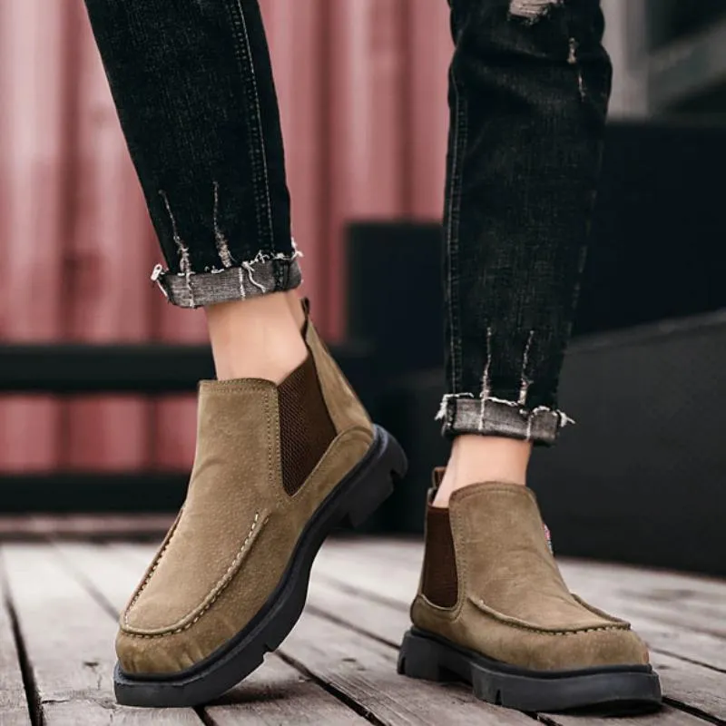 Men's Winter Casual Warm Ankle Boots | Plus Size