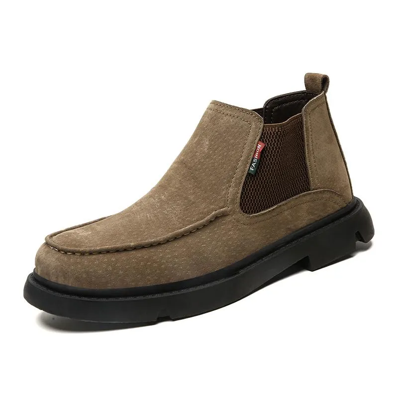 Men's Winter Casual Warm Ankle Boots | Plus Size