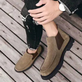 Men's Winter Casual Warm Ankle Boots | Plus Size