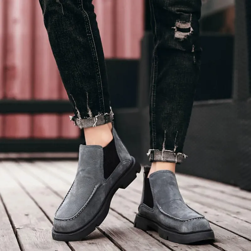 Men's Winter Casual Warm Ankle Boots | Plus Size