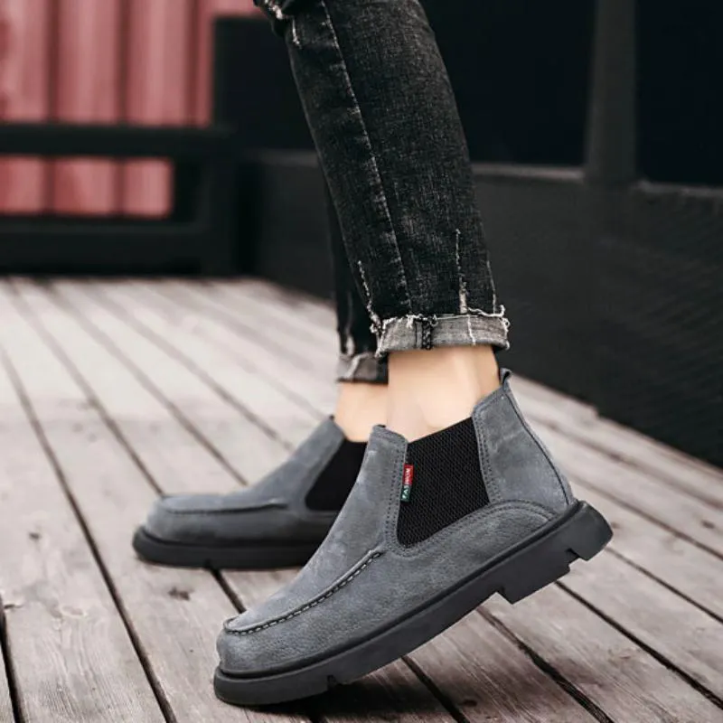 Men's Winter Casual Warm Ankle Boots | Plus Size