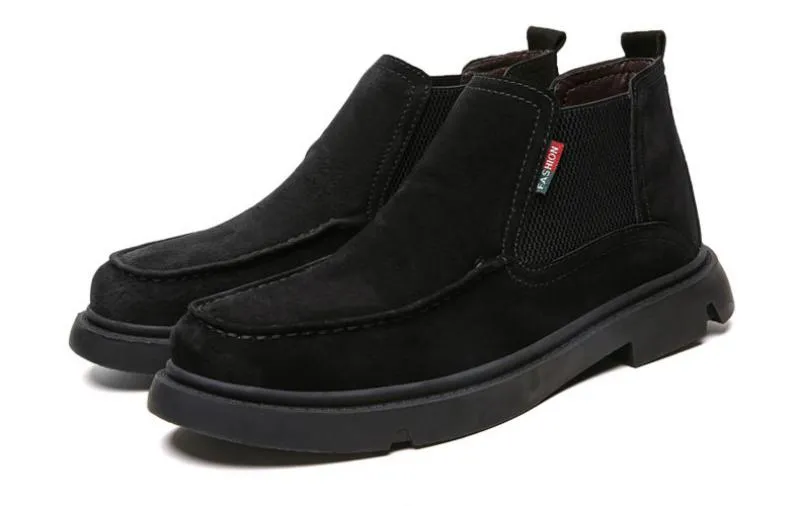 Men's Winter Casual Warm Ankle Boots | Plus Size