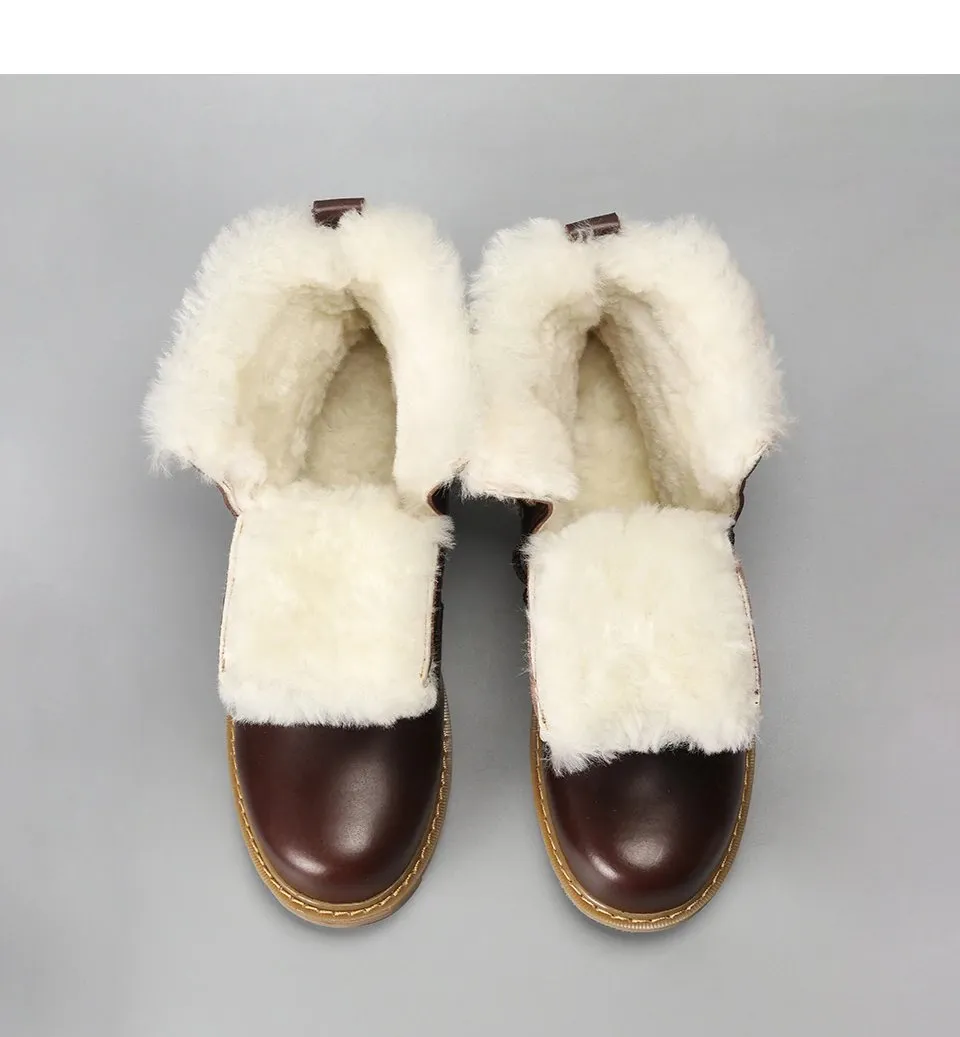 Men's Winter Warm Natural Wool Boots