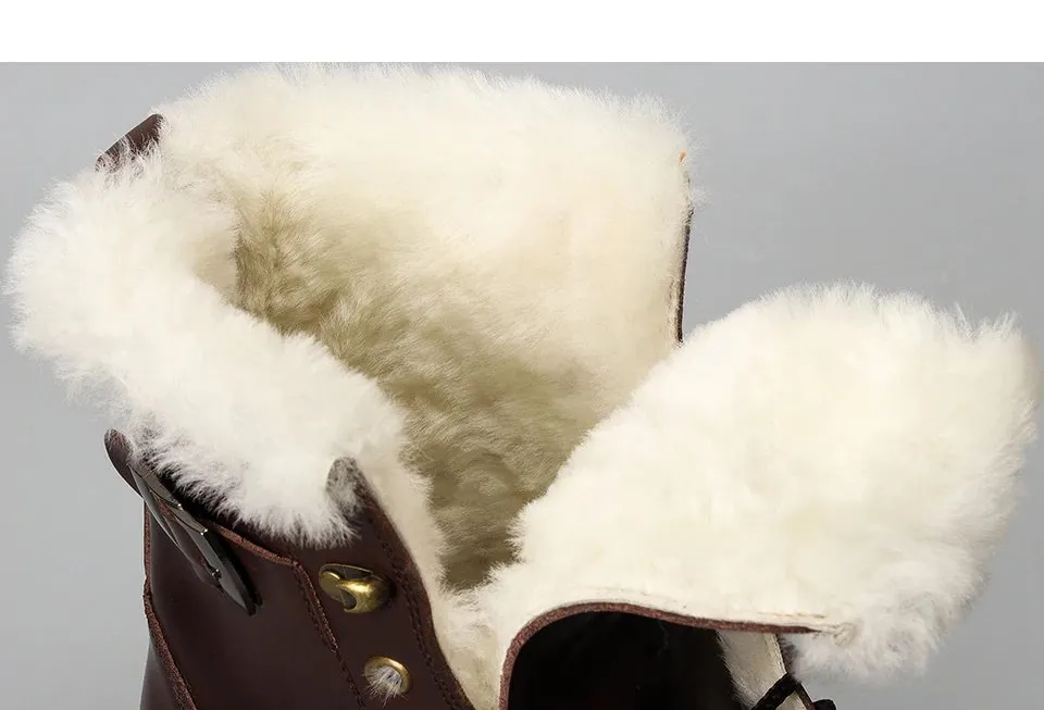 Men's Winter Warm Natural Wool Boots