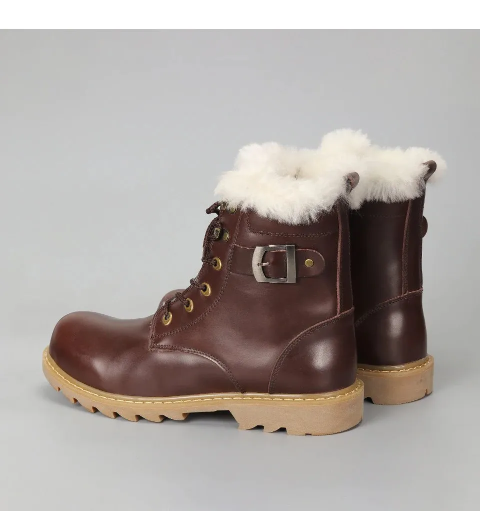 Men's Winter Warm Natural Wool Boots