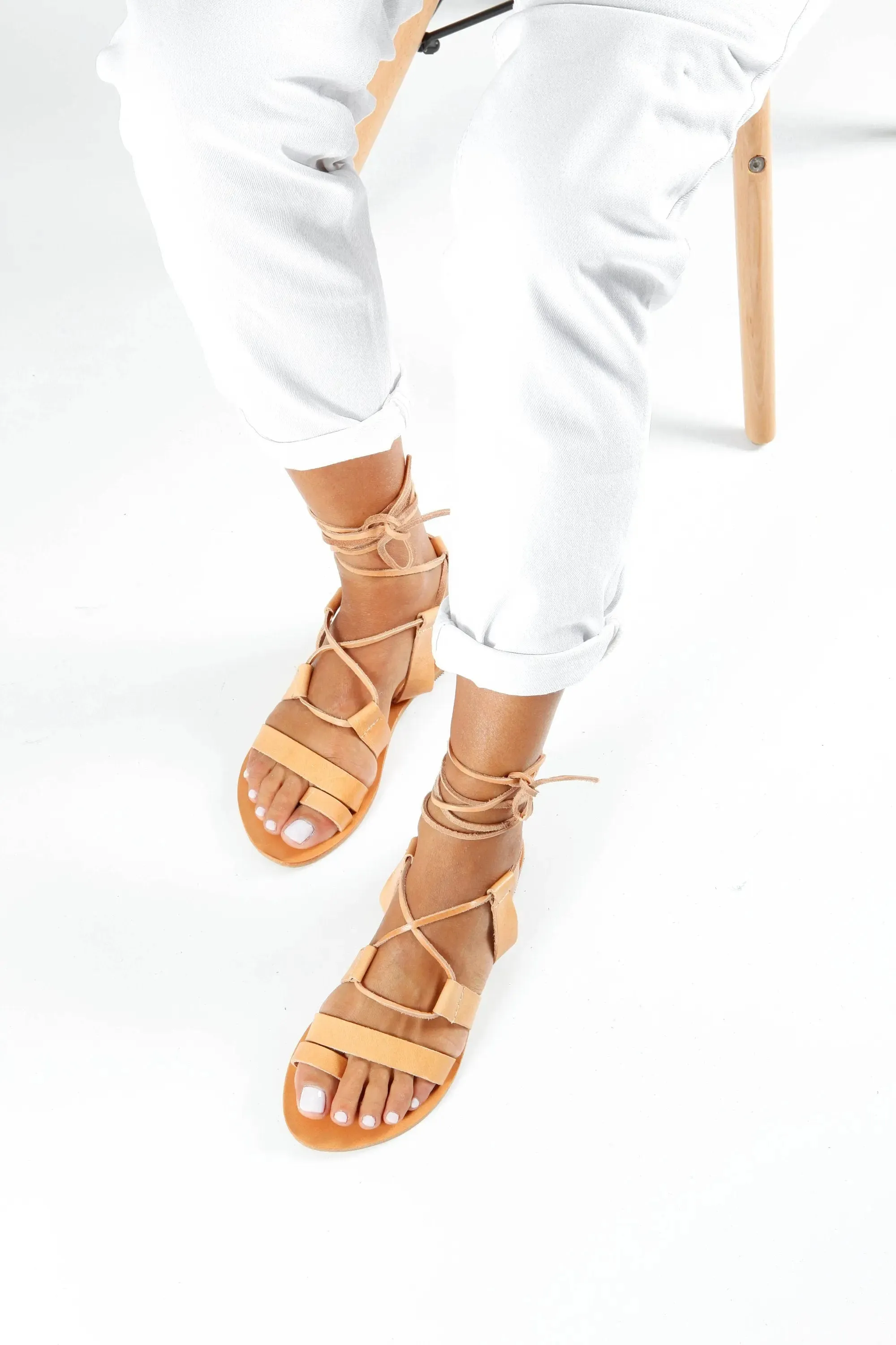 NEFELI Handmade Greek Sandals