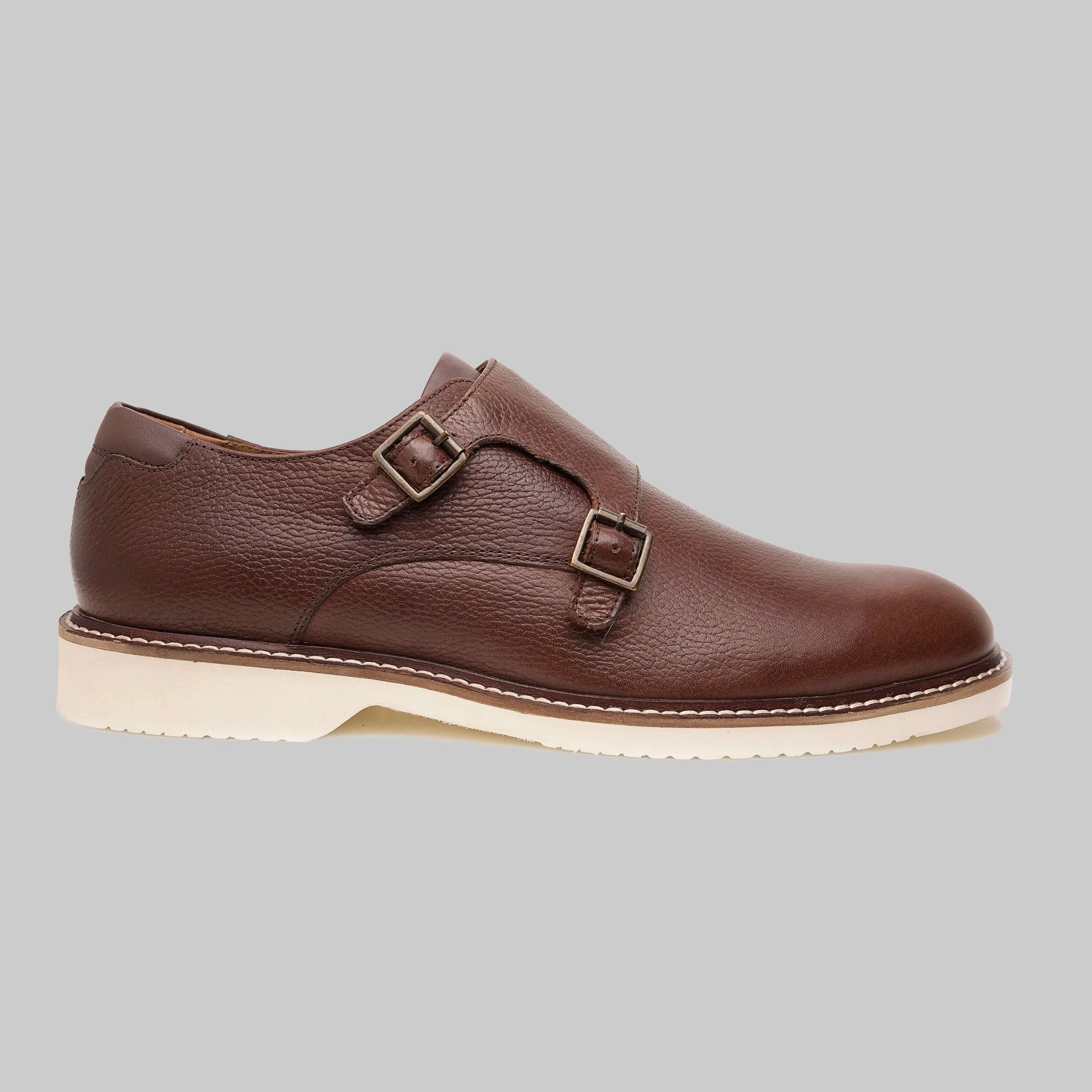 Neil Plain Toe Monk Strap Casual Shoes
