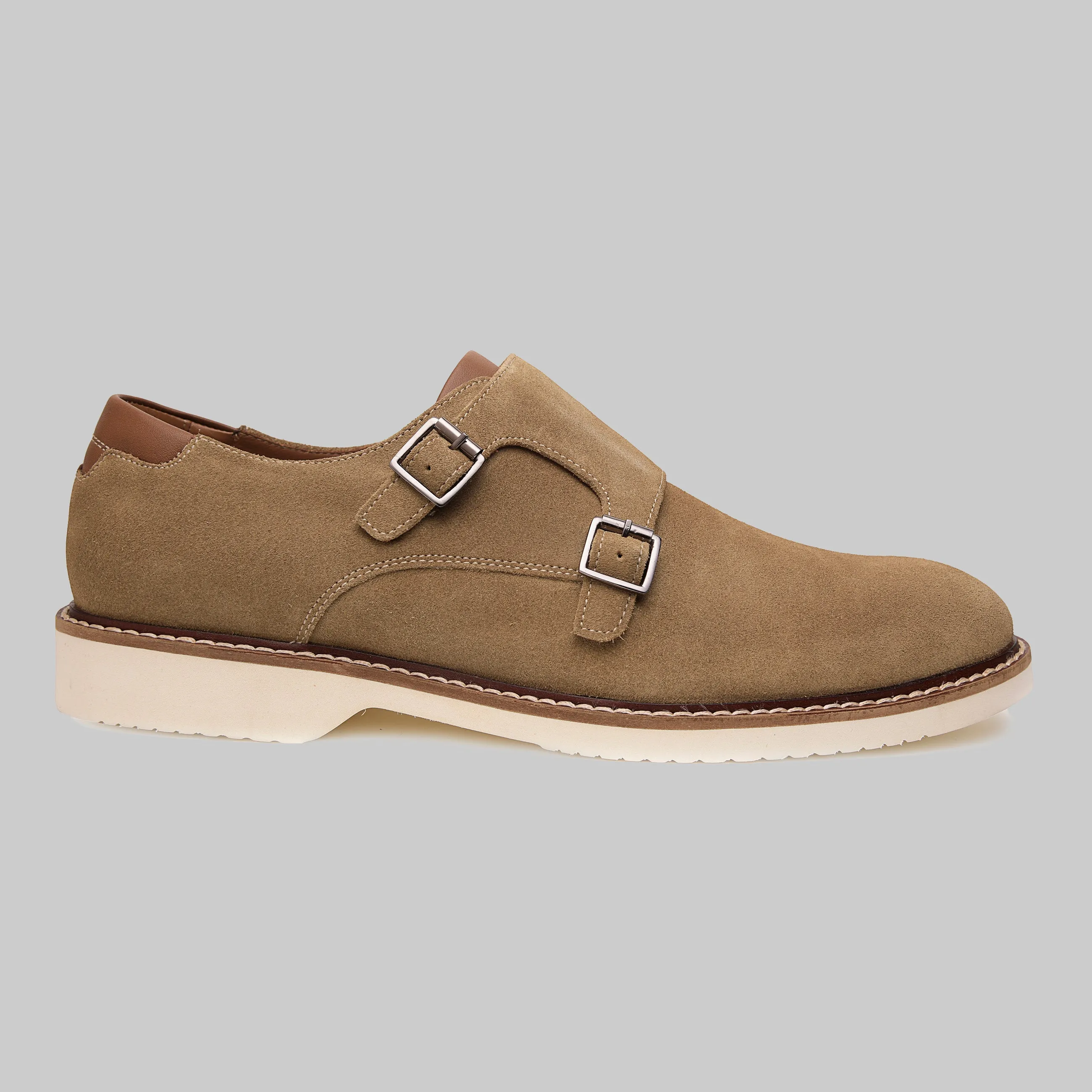 Neil Plain Toe Monk Strap Casual Shoes