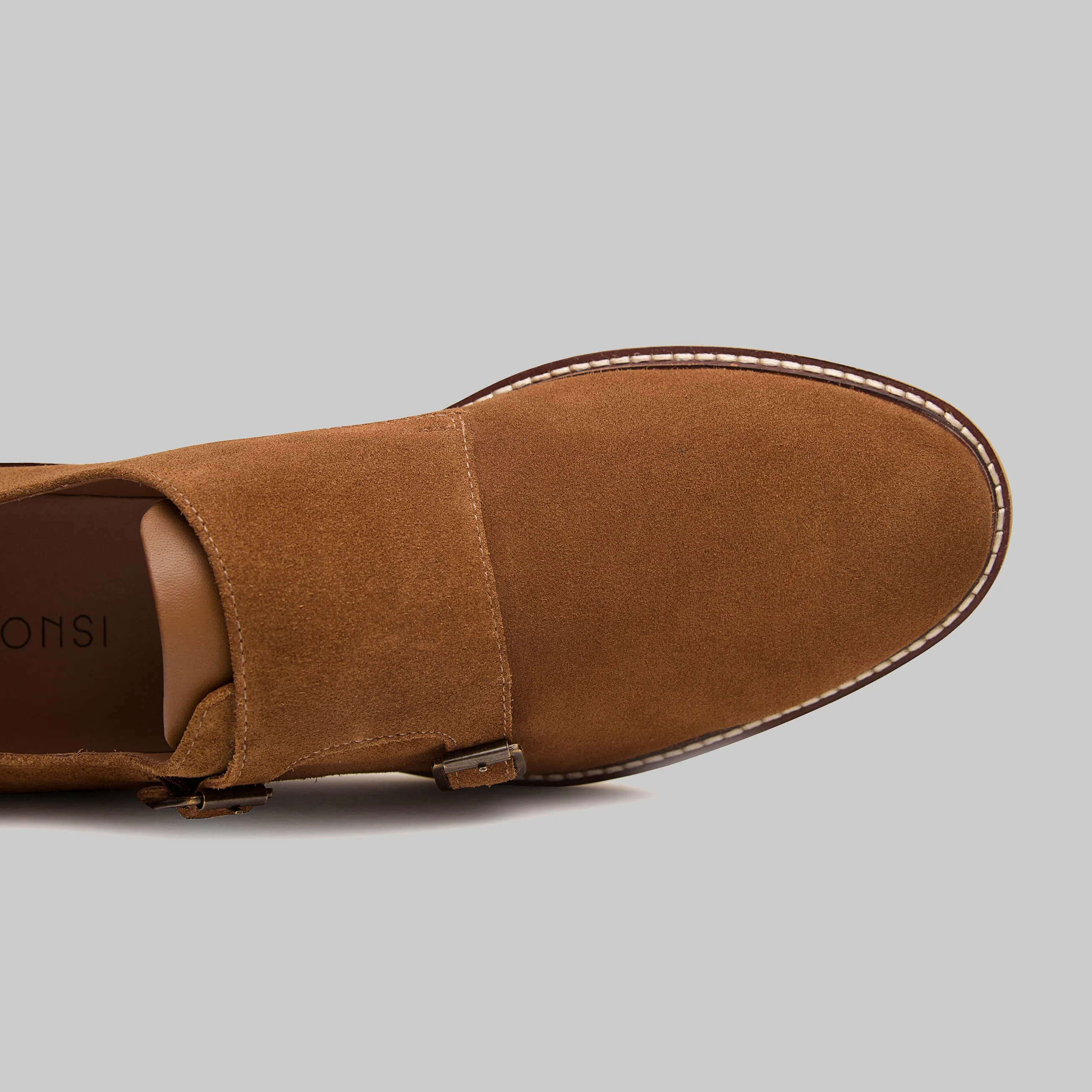 Neil Plain Toe Monk Strap Casual Shoes