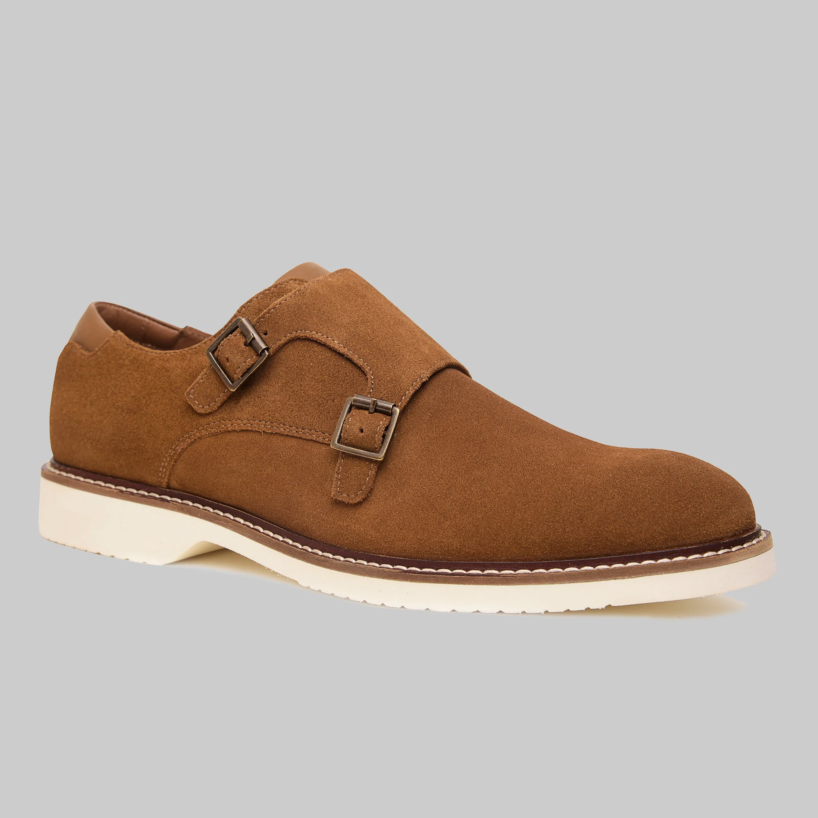 Neil Plain Toe Monk Strap Casual Shoes