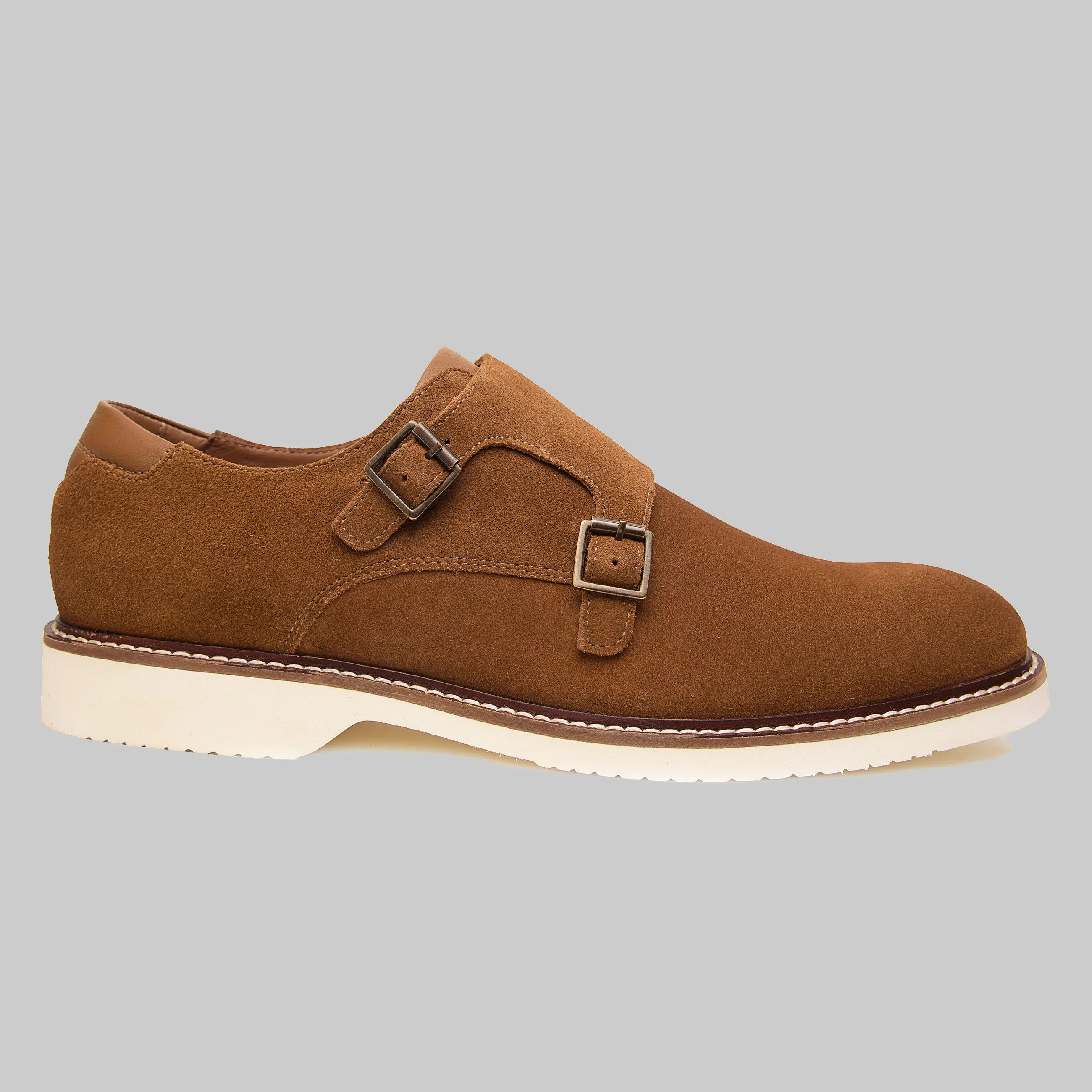 Neil Plain Toe Monk Strap Casual Shoes