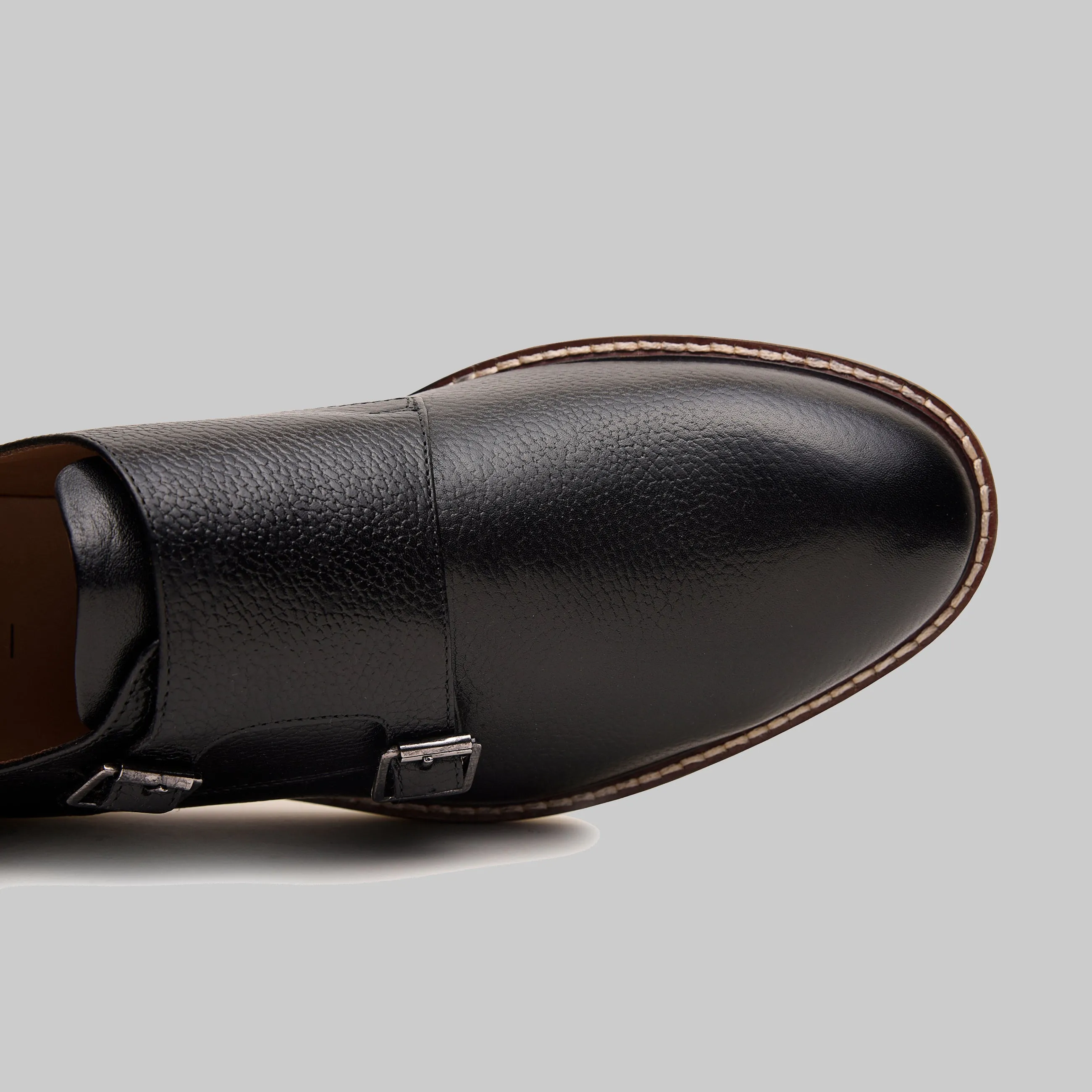 Neil Plain Toe Monk Strap Casual Shoes