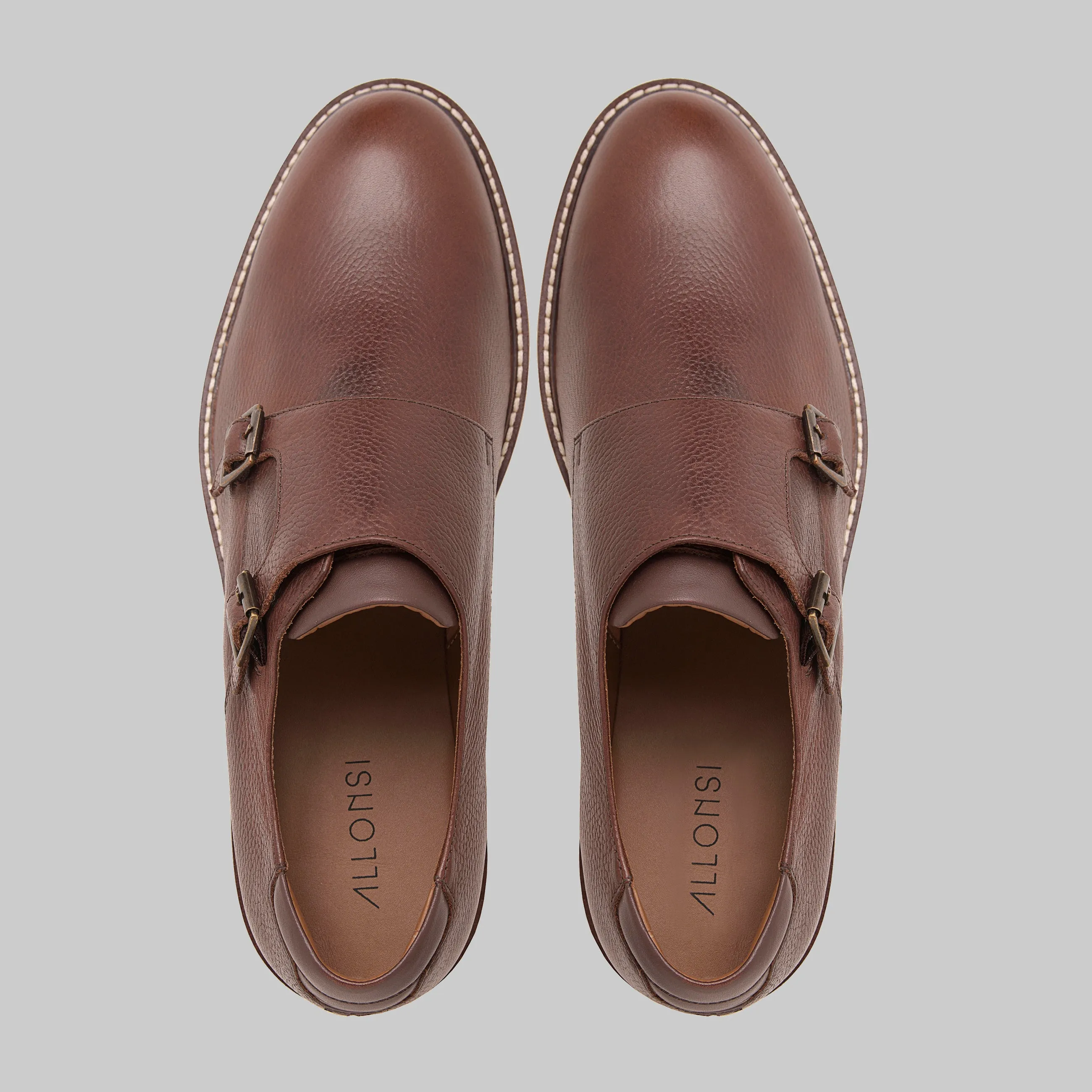 Neil Plain Toe Monk Strap Casual Shoes