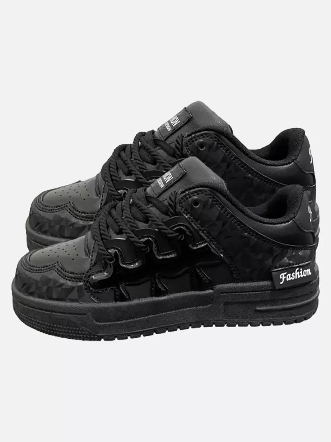 Niceprimes Niche Plum Bread Black Warrior Retro Versatile Sneaker