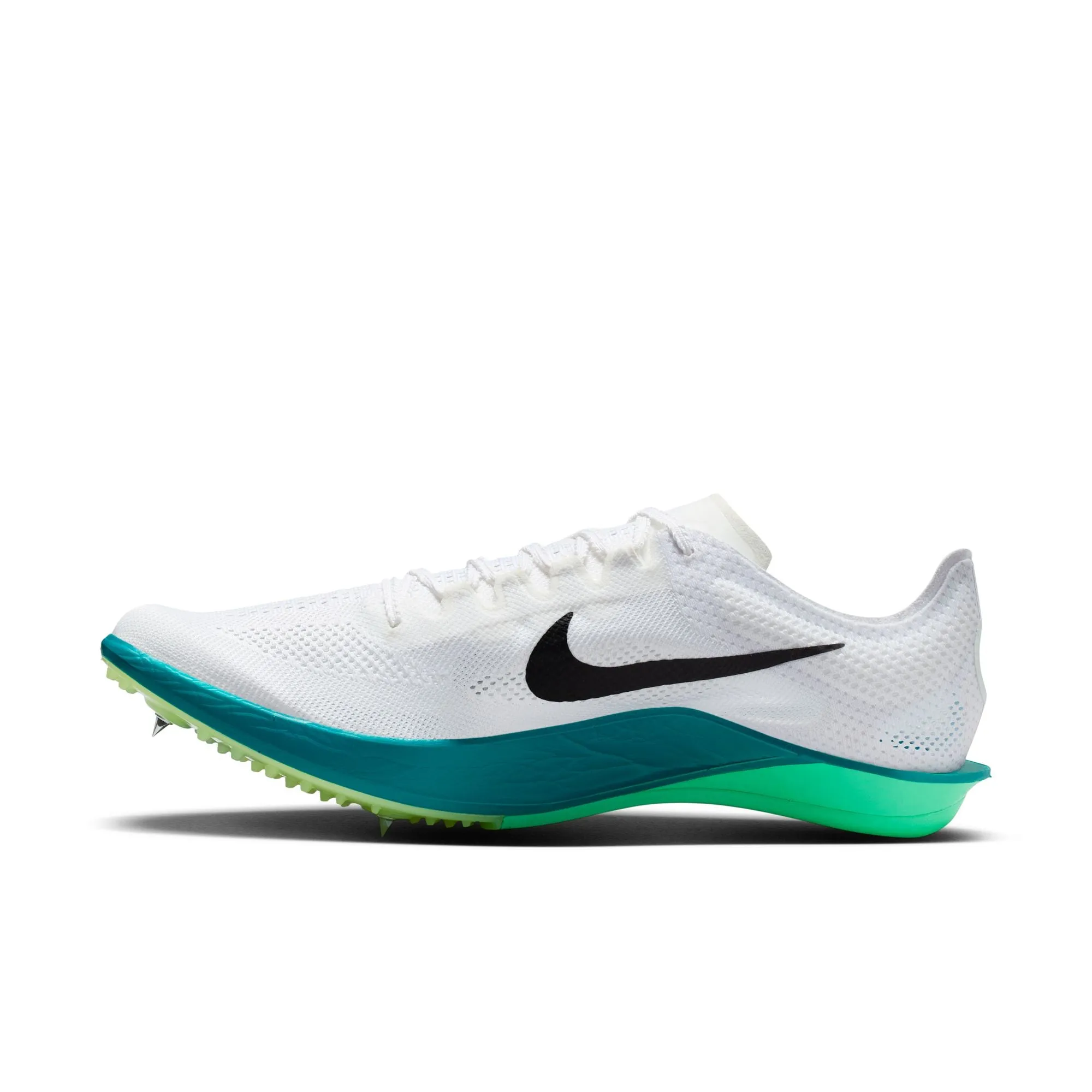 Nike ZoomX Dragonfly 2 Running Spikes White / Black / Bright Spruce / Electric Algae