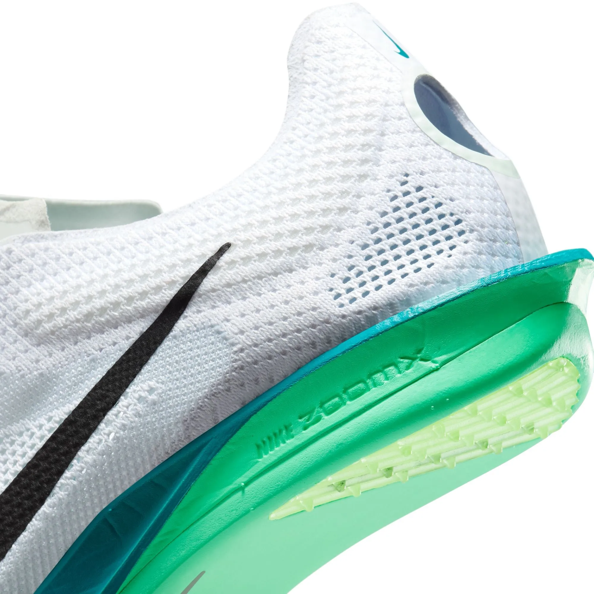 Nike ZoomX Dragonfly 2 Running Spikes White / Black / Bright Spruce / Electric Algae