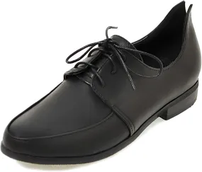 Patent Lace Up Womens Oxfords Mid Low Heel Pointed Toe Pumps