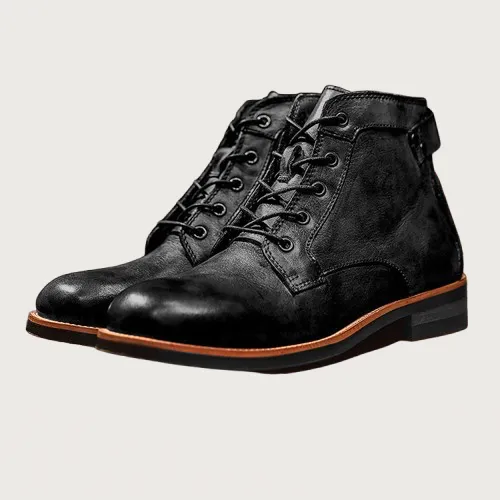 Retro Lace-Up Ankle Boots
