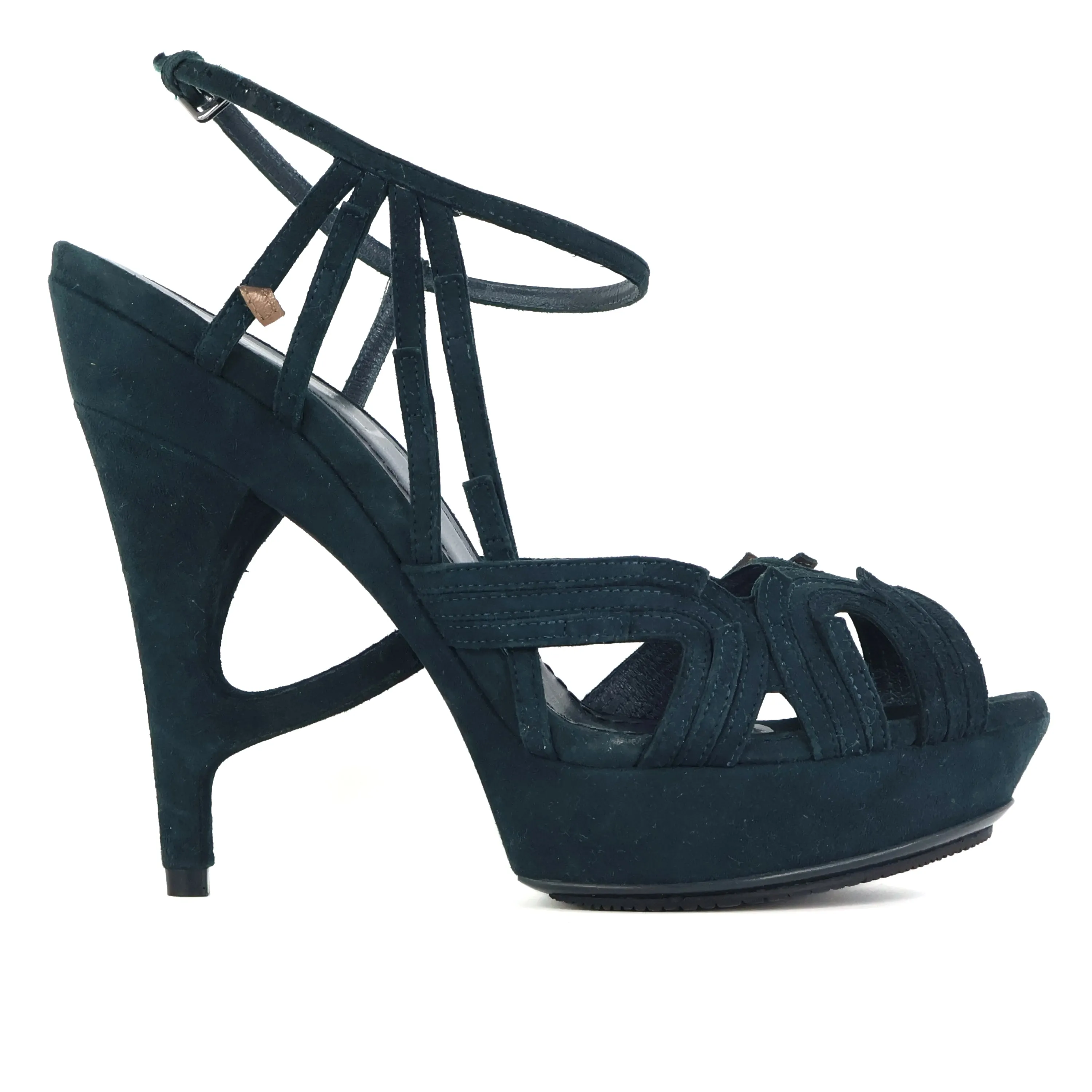 Saint Laurent Tribute Suede Dark Green