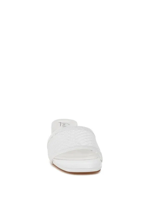 Slip-On Low Block Sandals