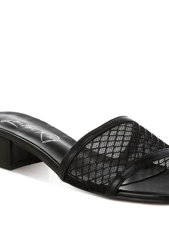 Slip-On Low Block Sandals