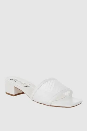 Slip-On Low Block Sandals