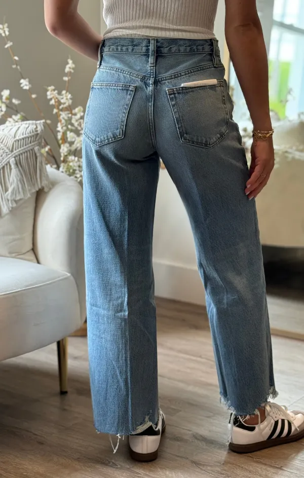 The Relaxed Straight Raw Fray