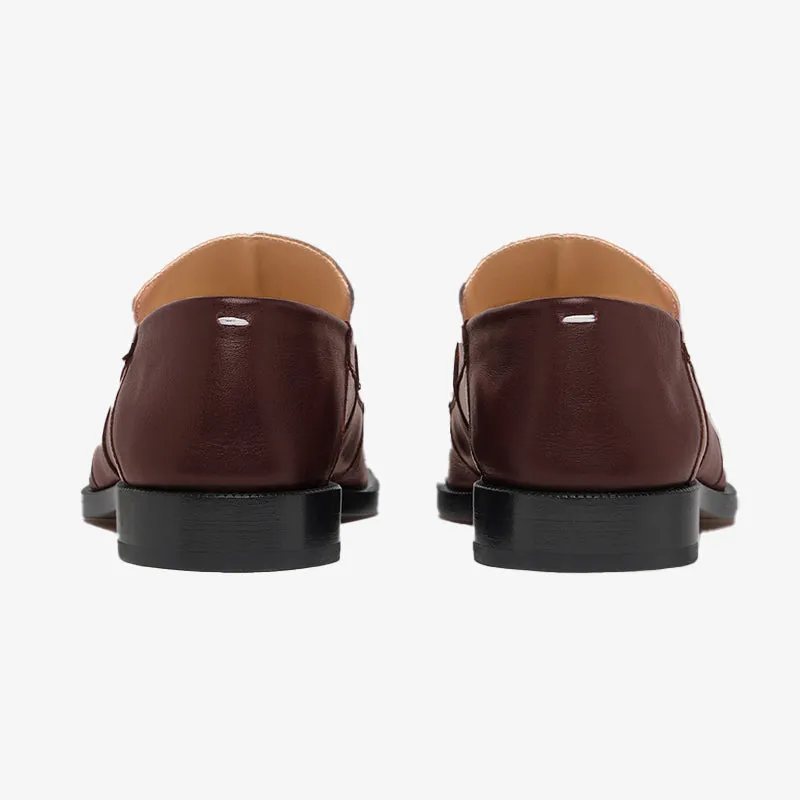 Versatile Shiny Leather Loafers