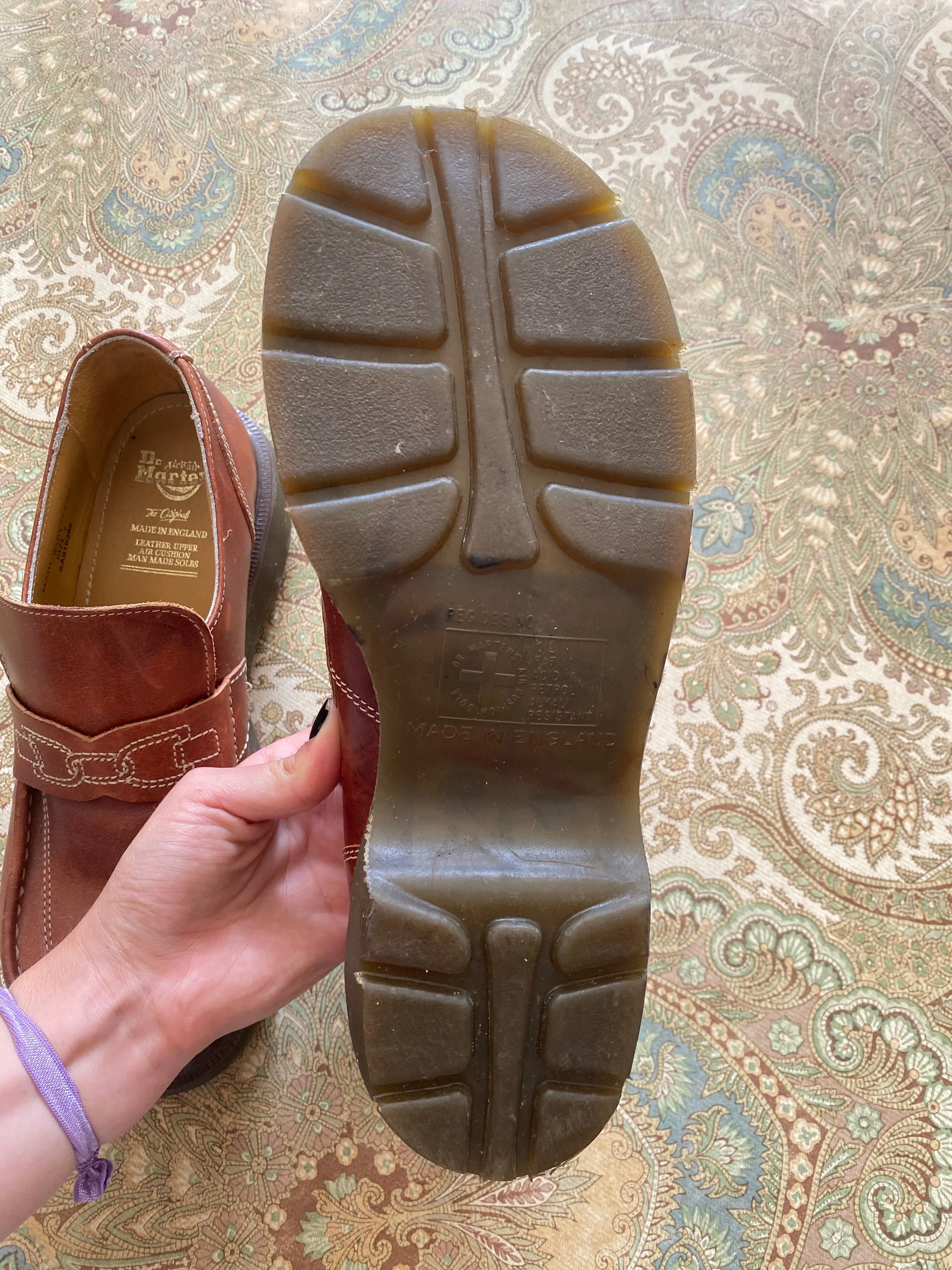 Vintage 90's Doc Marten Platform Loafers