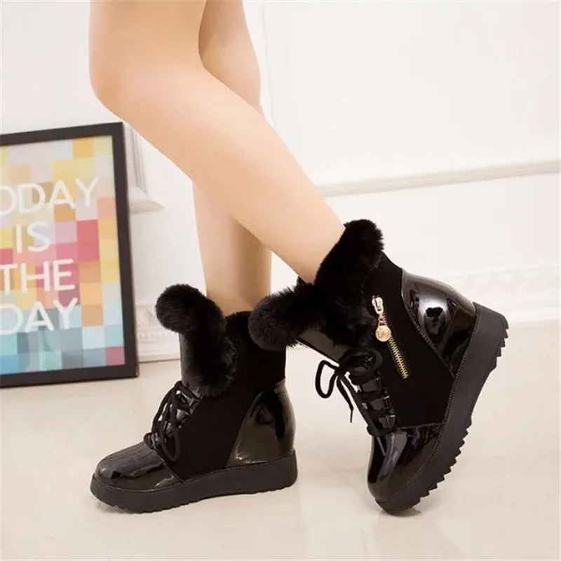 Women Boots platform Winter Shoes Women Snow Boots