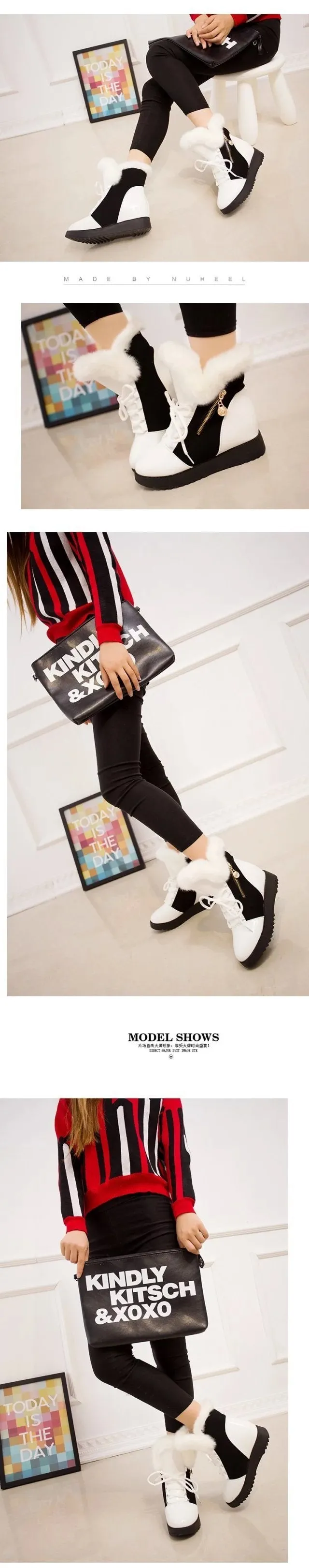 Women Boots platform Winter Shoes Women Snow Boots