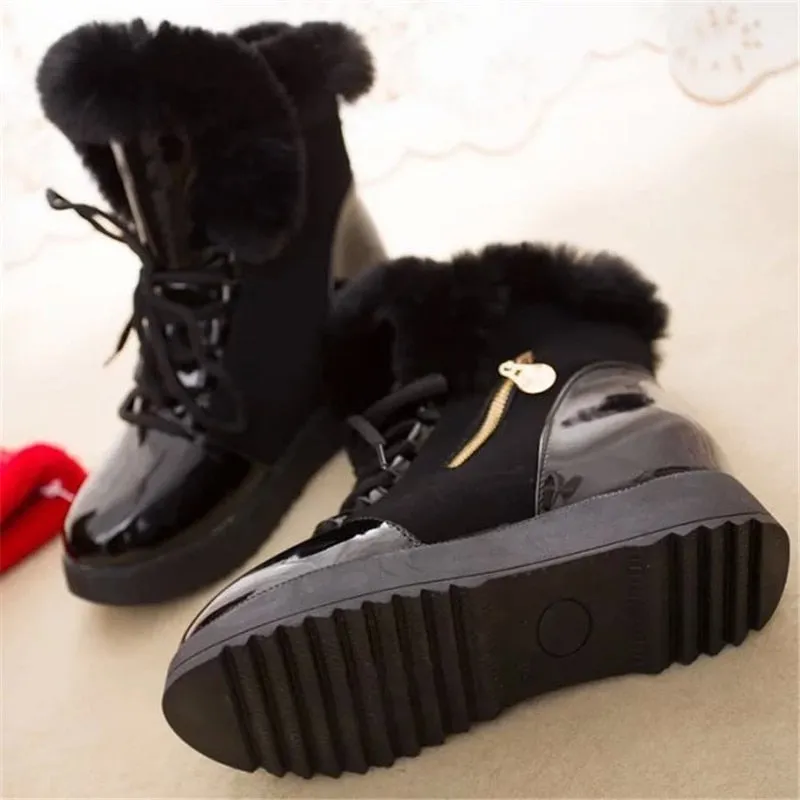 Women Boots platform Winter Shoes Women Snow Boots