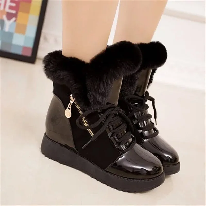 Women Boots platform Winter Shoes Women Snow Boots