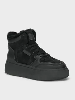 Womens "EIMEAR" Casual FauxFur  Trainers