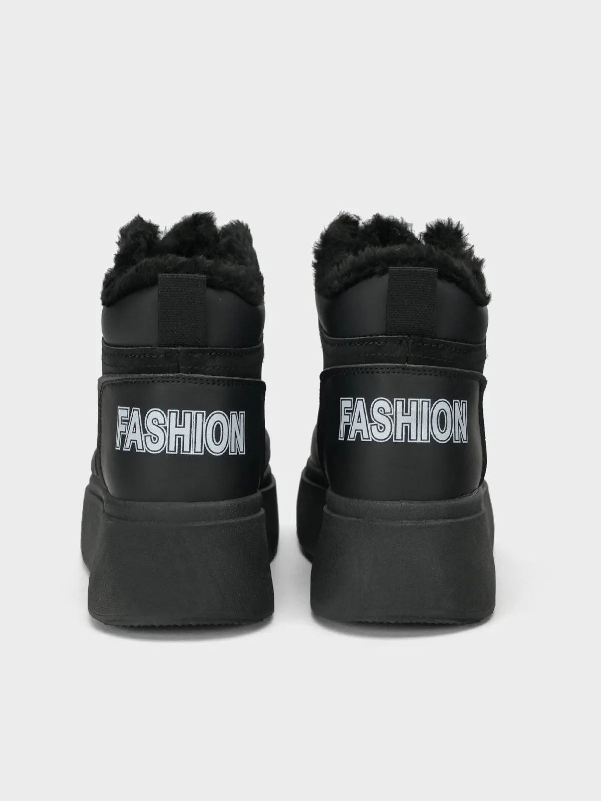 Womens "EIMEAR" Casual FauxFur  Trainers