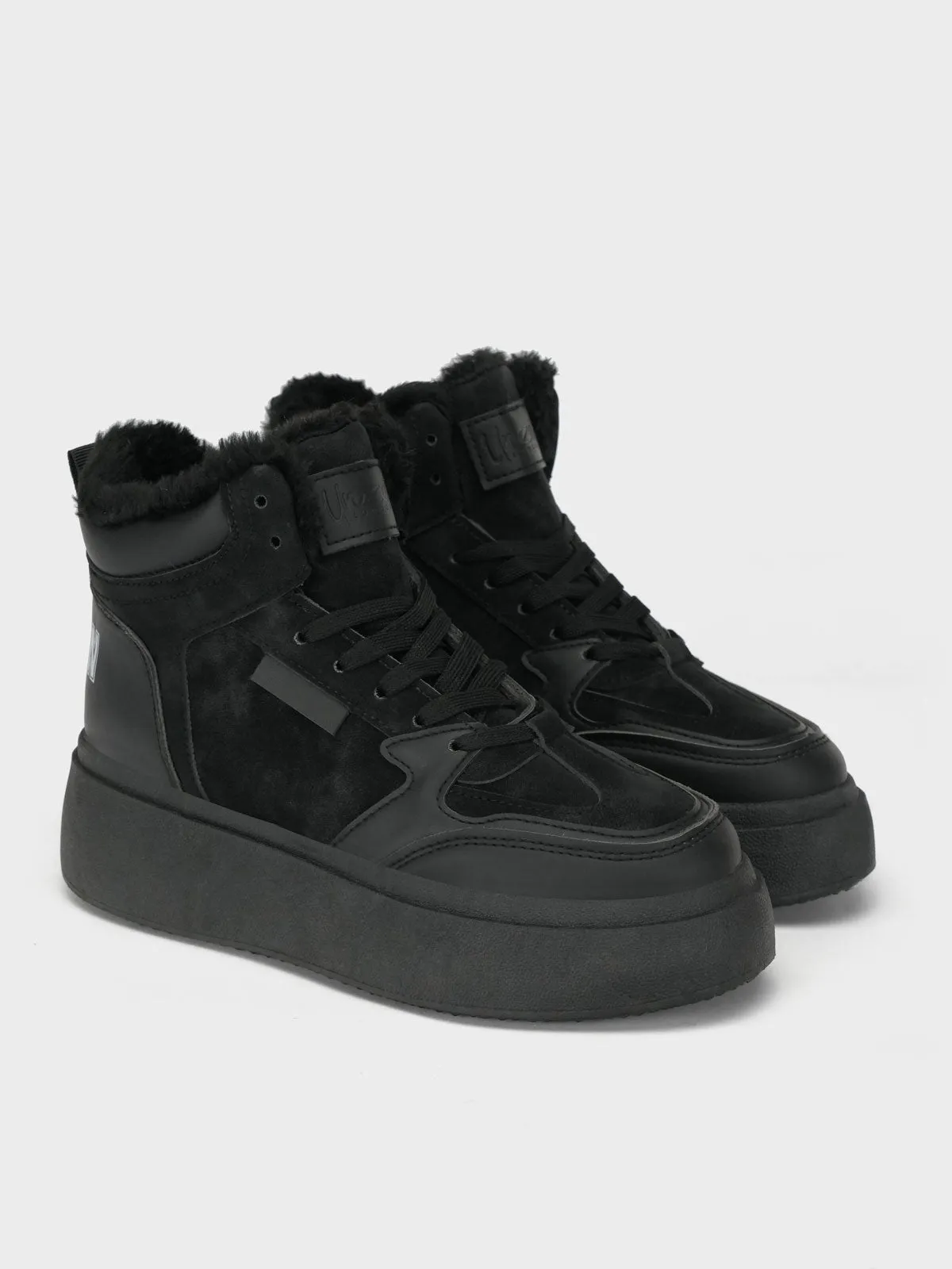 Womens "EIMEAR" Casual FauxFur  Trainers