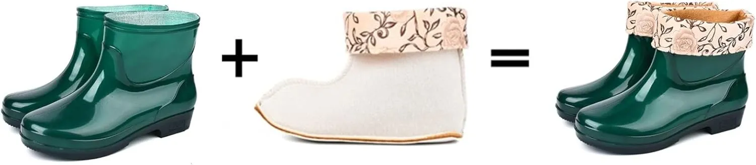 Women's Spring Summer Autumn And Winter Short Sleeved Cotton Removable And Washable Outdoor Boots for Cold Weather
